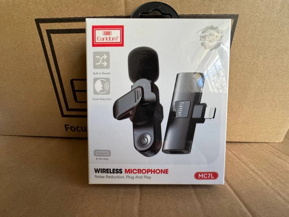 Wireless Microphone with noise reduction Lighting Connector MC7L