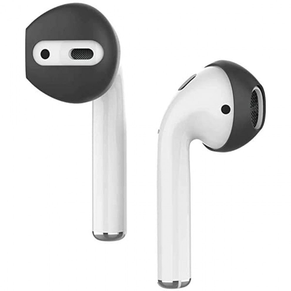 AhaStyle Fit in the Case Ear Covers for Airpods (3Pairs) - Black and White