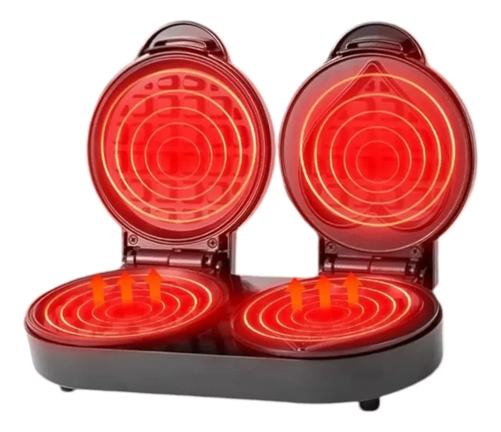 2in1 Non-Stick Electric Waffle Maker