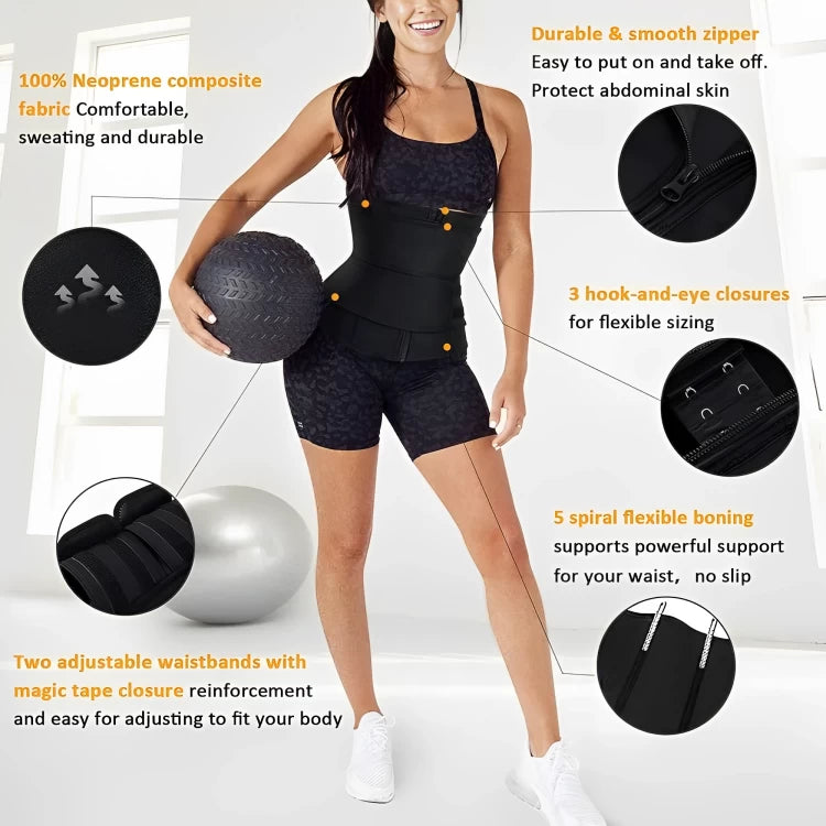 Women Waist Trainer Body Shaper Slimmer-Black