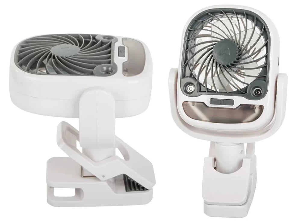 2 in 1 Battery 2000mAh LED RGB Portable Air Conditioner and USB Fan