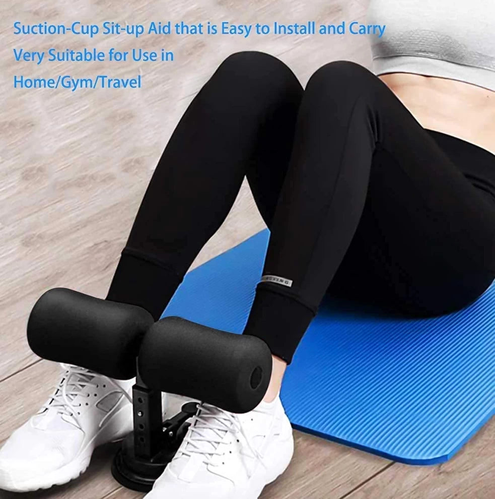 Sit Up Assistant Device Bar – Home Fitness Workout Tool (Black)