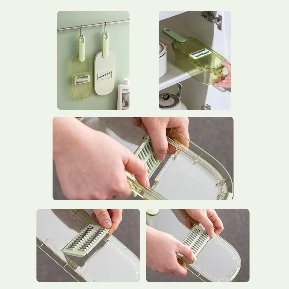 Vegetable Chopper Multifunctional 8 in 1 Manual
