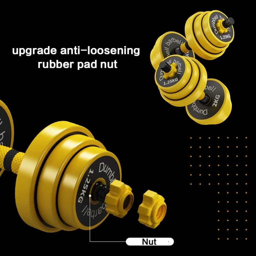 Adjustable Dumbbell Barbell Weight Training Set for Home -18.3kg