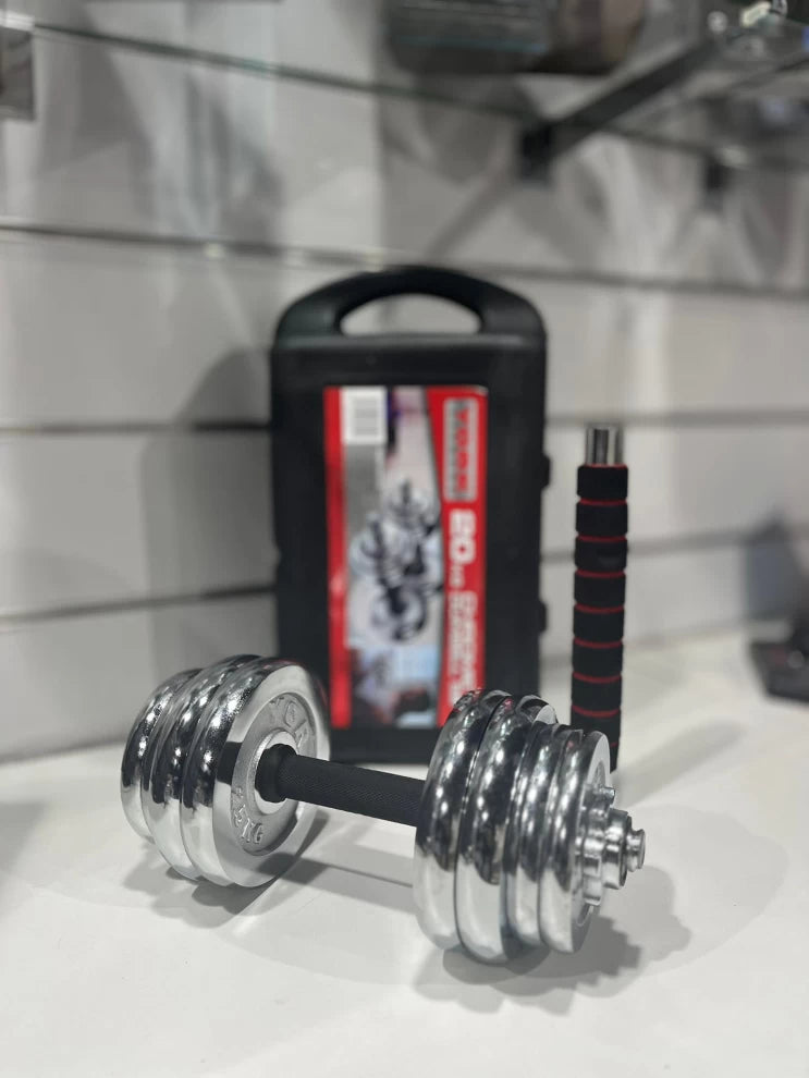 Adjustable Weight Barbell Chrome Dumbbell York Set-20kg