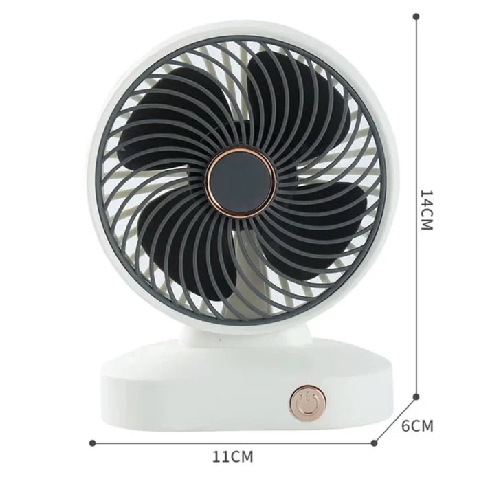 USB Rechargeable Desk Fan – Portable & Silent Cooling Anywhere! ZB097