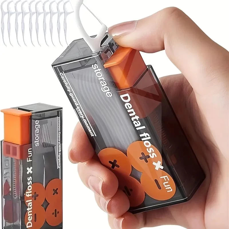 10pcs Portable Dental Floss Box Set Storage Box