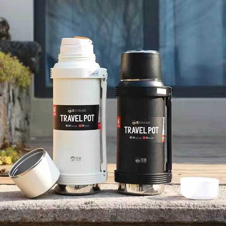 Stainless Steel Vacuum Insulated Thermo Flask – Hot & Cold for Hours