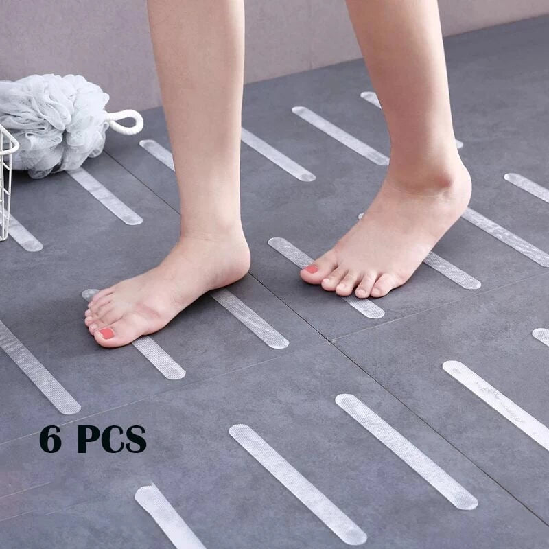 6 PCS Bathroom Shower Anti-slip Waterproof Strip