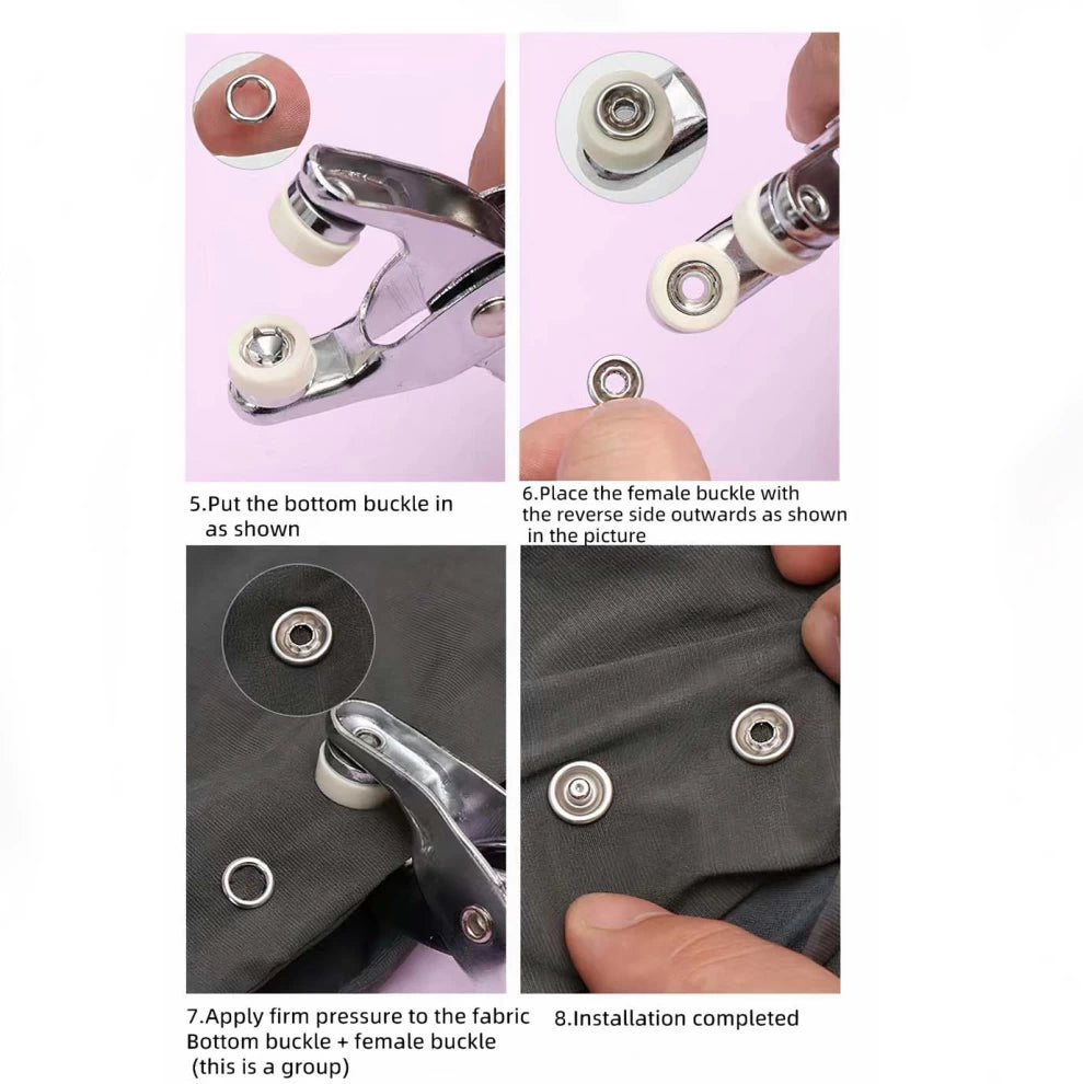Snap Button Kit - 100 sets