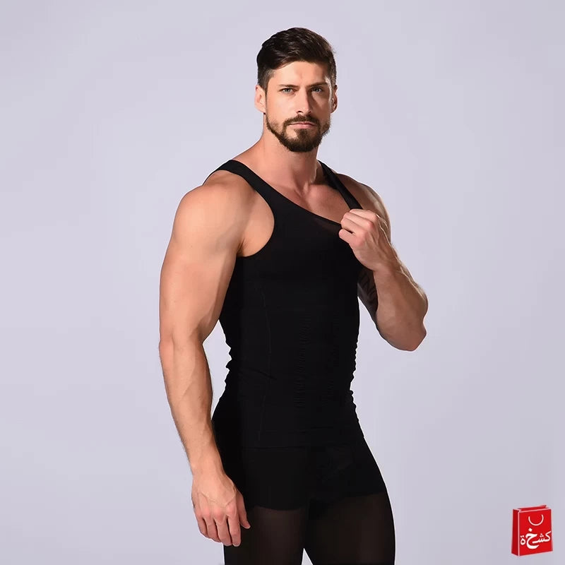 Slim N Lift Slimming Vest For Men Black Thick-007