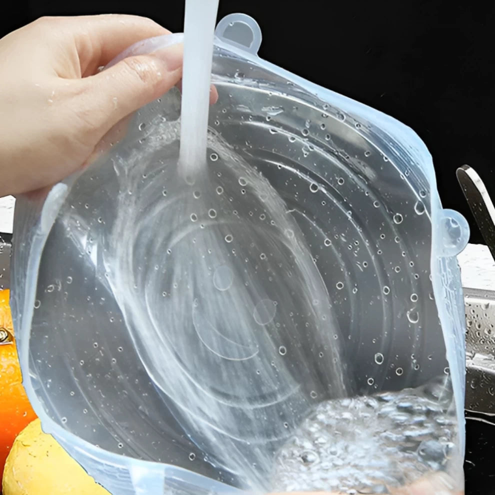 Silicone Stretch Lids Durable Food Bowl Cover-6 PCS