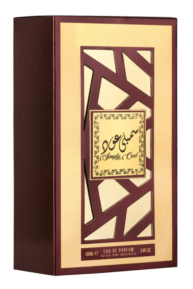 Simply Oud 100ml EDP By Lattafa- New, Rich and Deep Arabian Oud perfume for Men