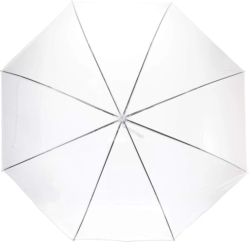 Automatic Transparent Long and Bold Handle Umbrella
