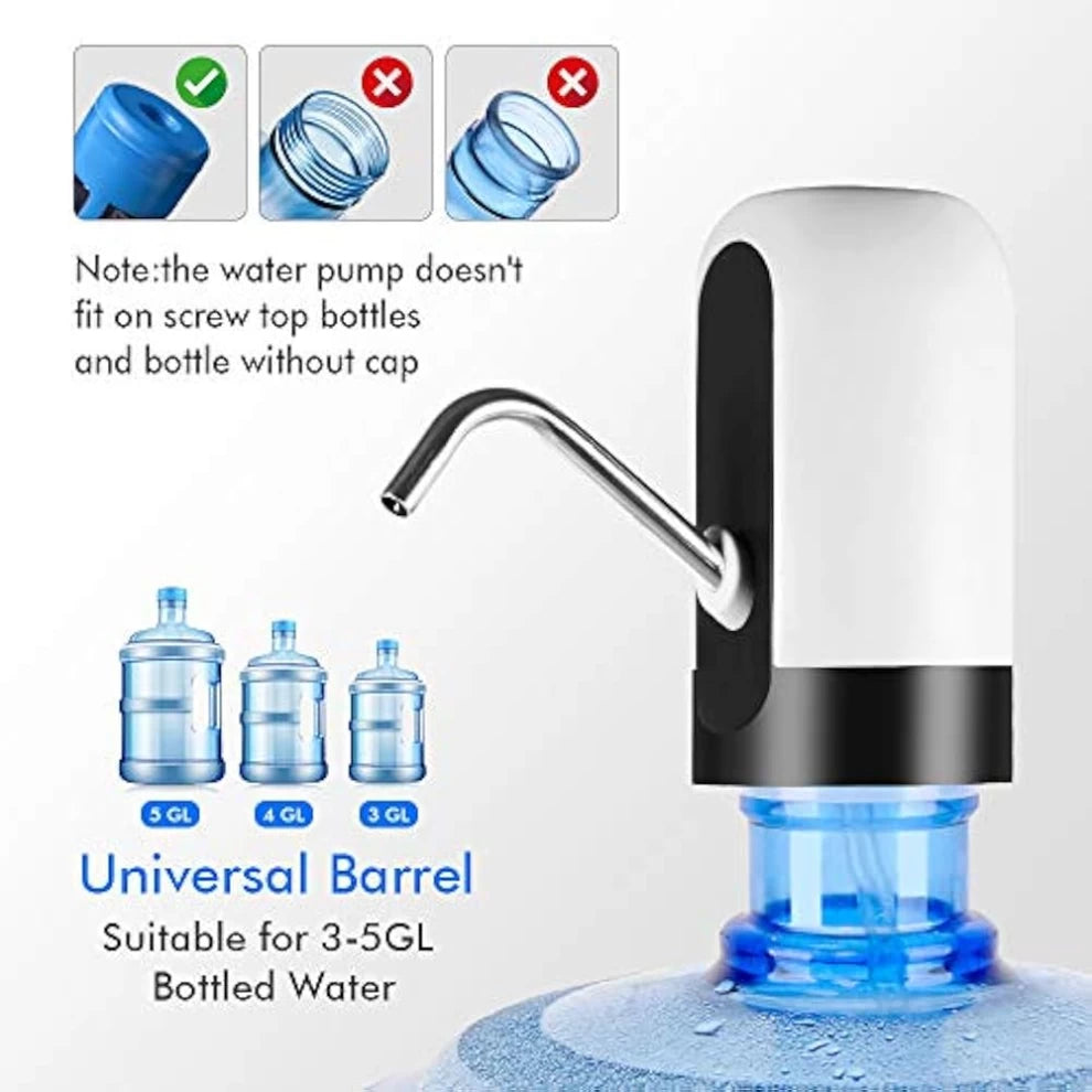 Water Bottle Pump – USB Charging Automatic Dispenser for Gallon Bottles!