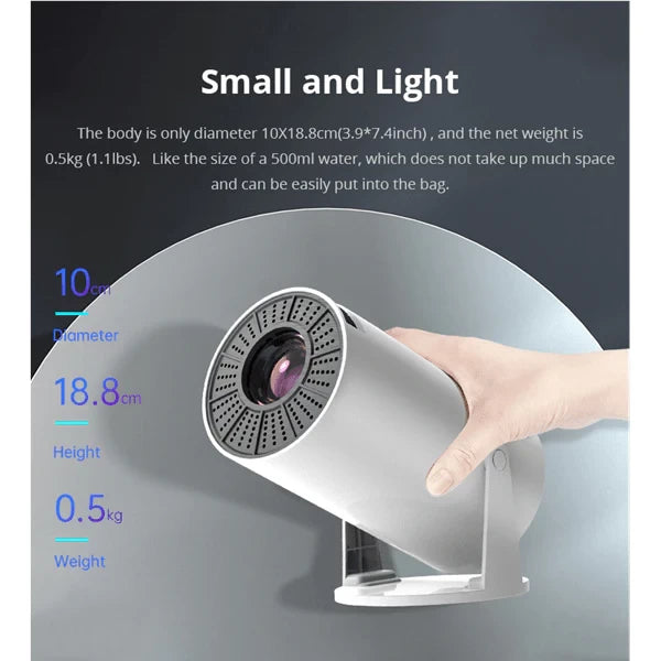 Smart Portable Mini Projector WiFi Bluetooth Full HD 1080P