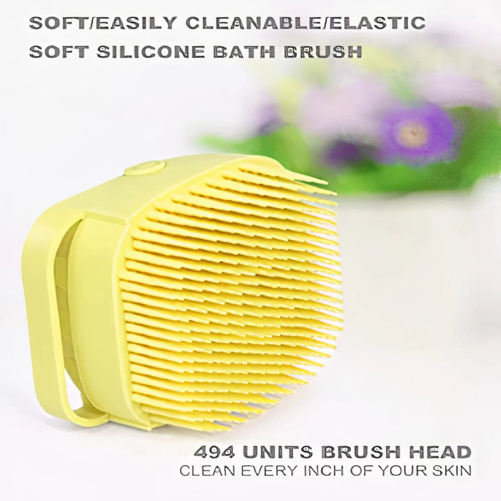 Body Scrubber with Soap Dispenser for Shower