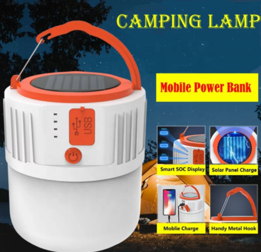 Waterproof Solar Camping Lamp 5 Mode 10W