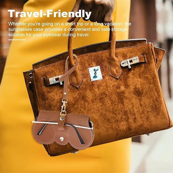 Soft Leather Sunglasses Bag