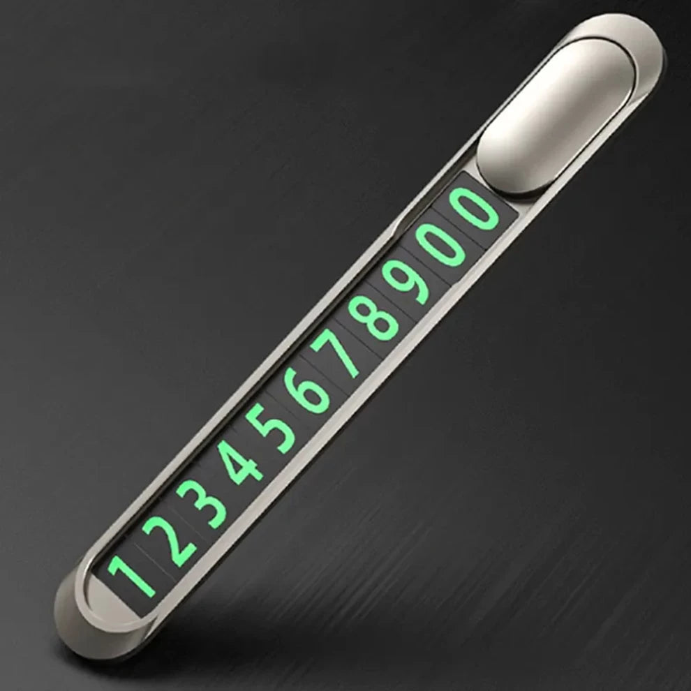 Vehicle Hoco Temporary Parking Card - Luminous Phone Number