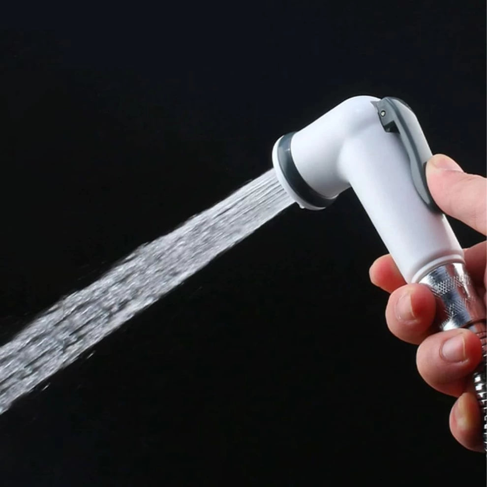 V.MAX MODI Bathroom Cleaning Set – White Shataf Faucet | Multi-Purpose ABS Sprayer
