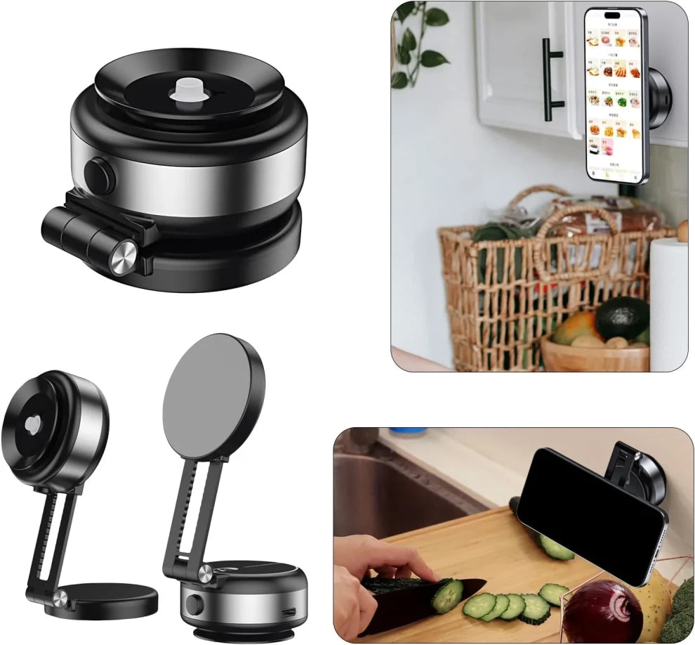 Automobile Flexible Double Suction Holder | Strong Vacuum Adsorption Mount