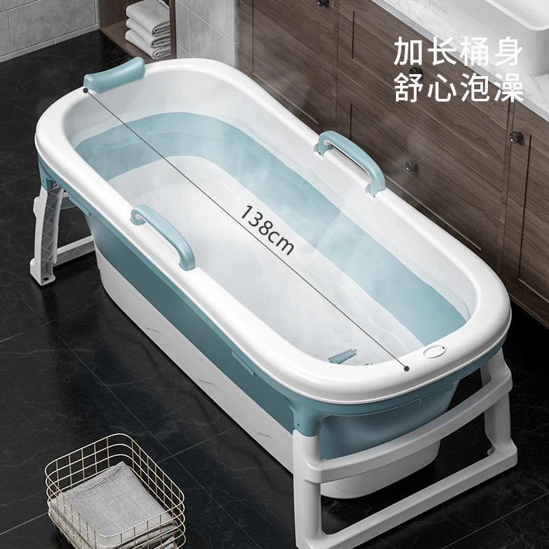 3-in-1 Foldable Bathtub for Toddlers Adult (152 x 60 x 50 cm)