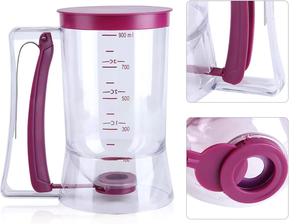 Batter Dispenser For Cupcake pancake With Baking Measuring Tool