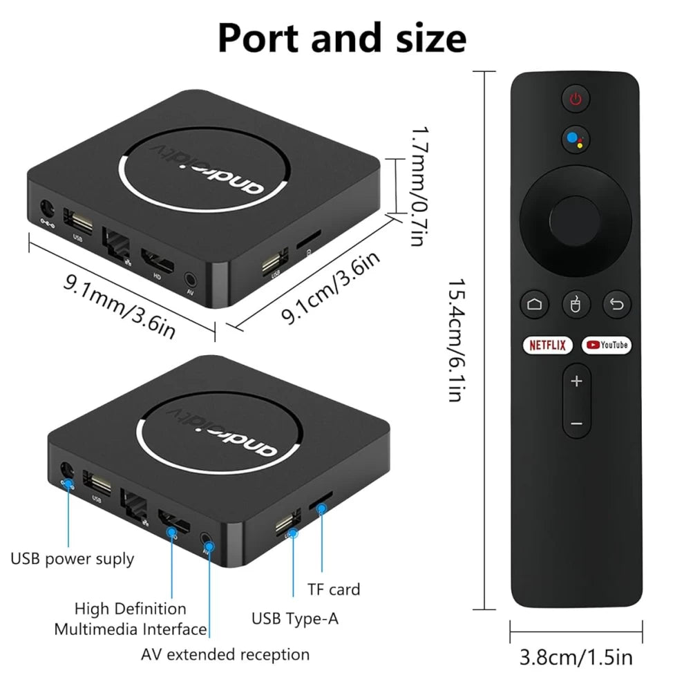 Ultra HD Android TV Box – 4K & 8K Streaming with YouTube & Netflix