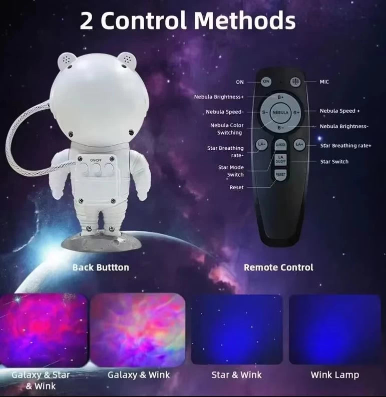 Astronaut Sky Projector Nightlight with Remote