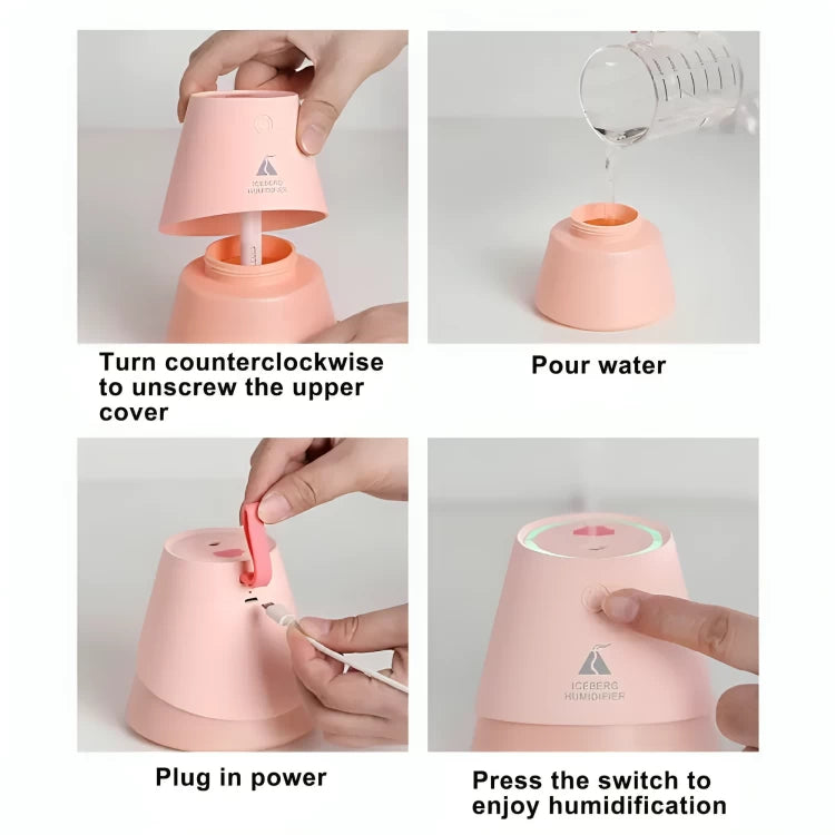 USB Aroma Diffuse Iceberg Air Humidifier-230ML