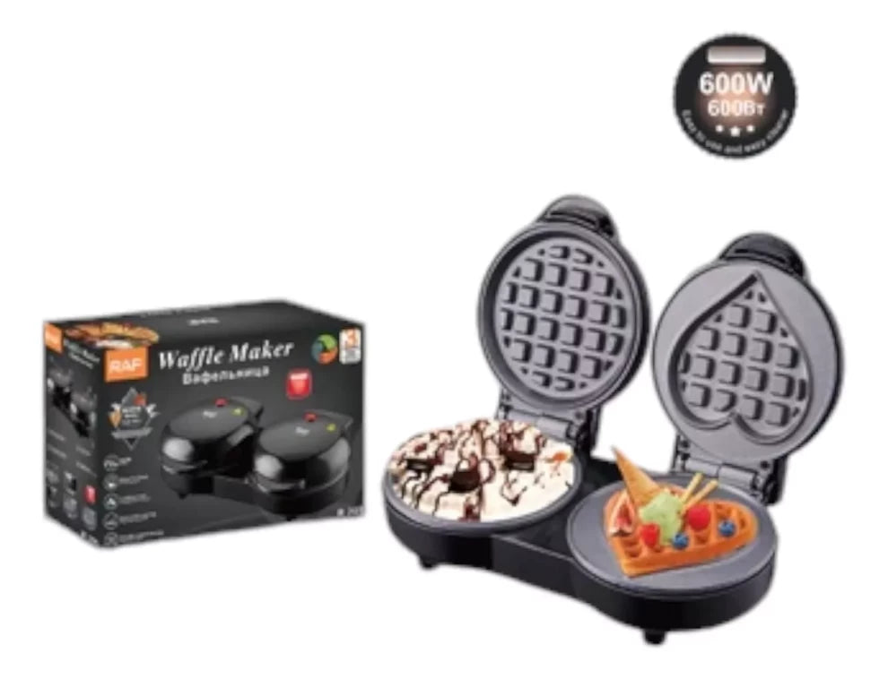 2in1 Non-Stick Electric Waffle Maker