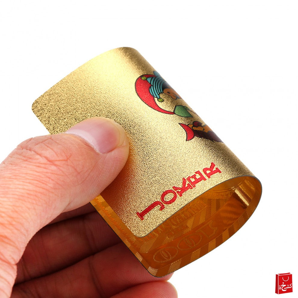 2psc Gold Deck of Cards, Playing Cards, Waterproof Playing Cards