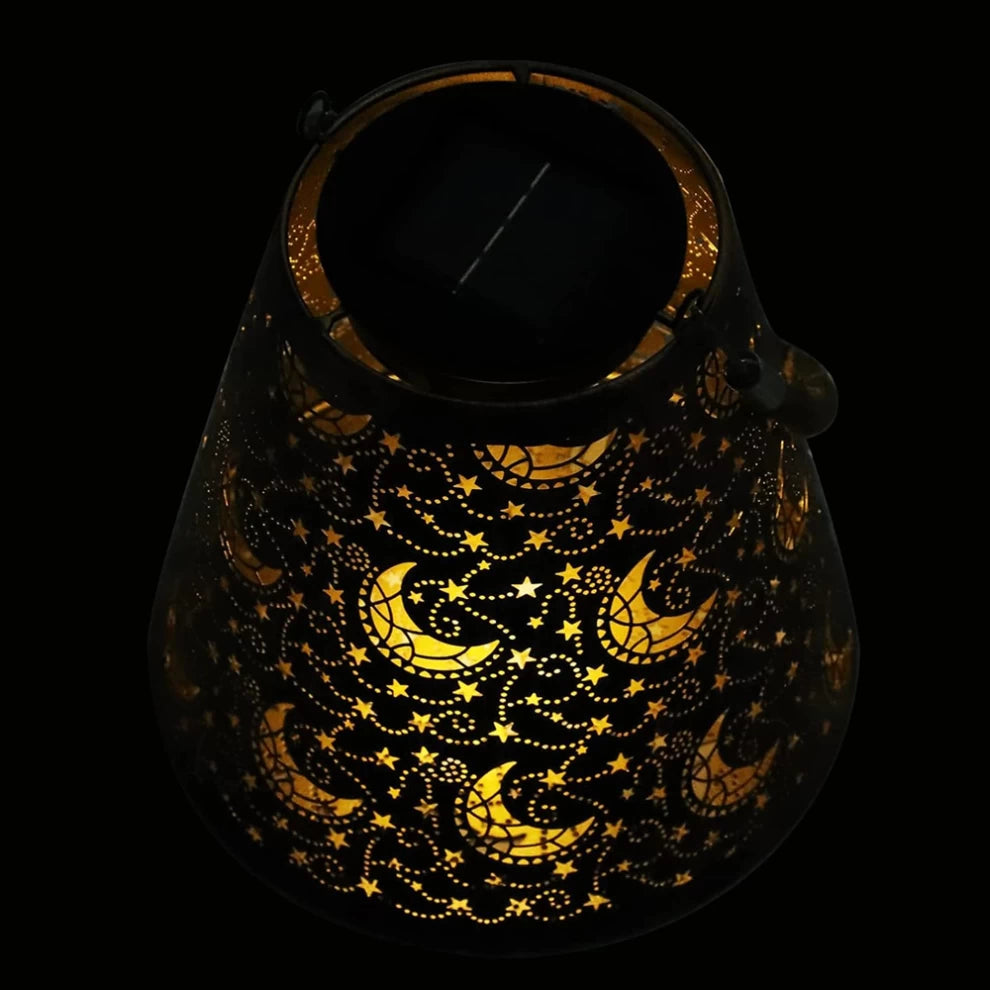 Solar Lantern Outdoor Star Moon Decorative Hanging Lanterns Light