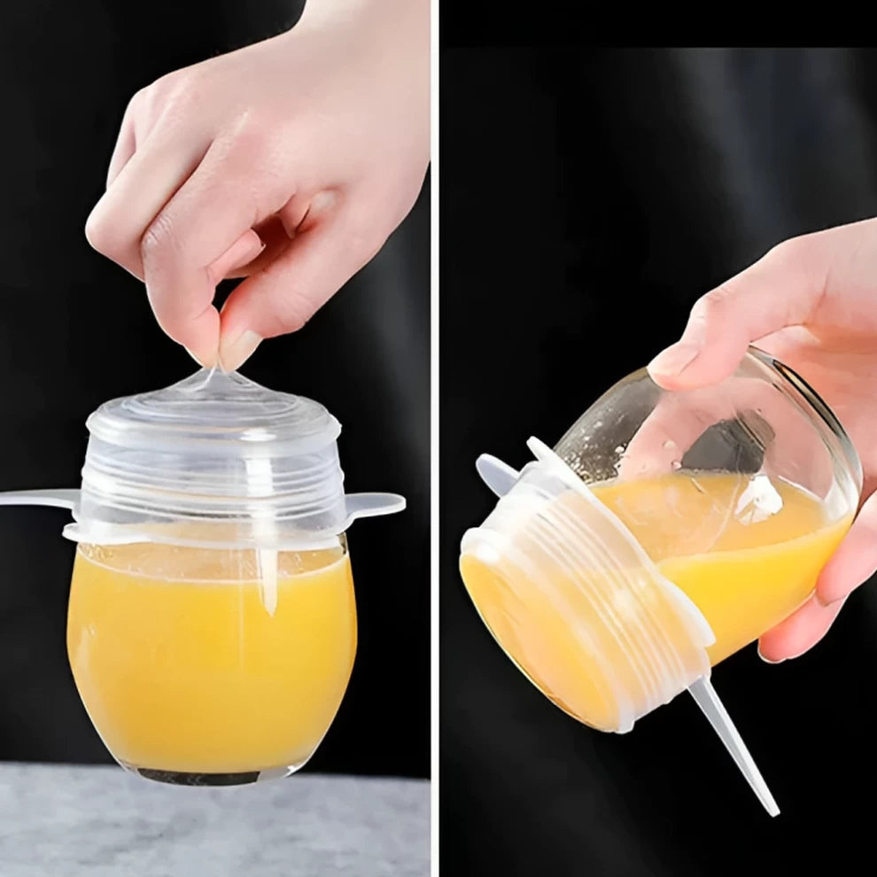 Silicone Stretch Lids Durable Food Bowl Cover-6 PCS