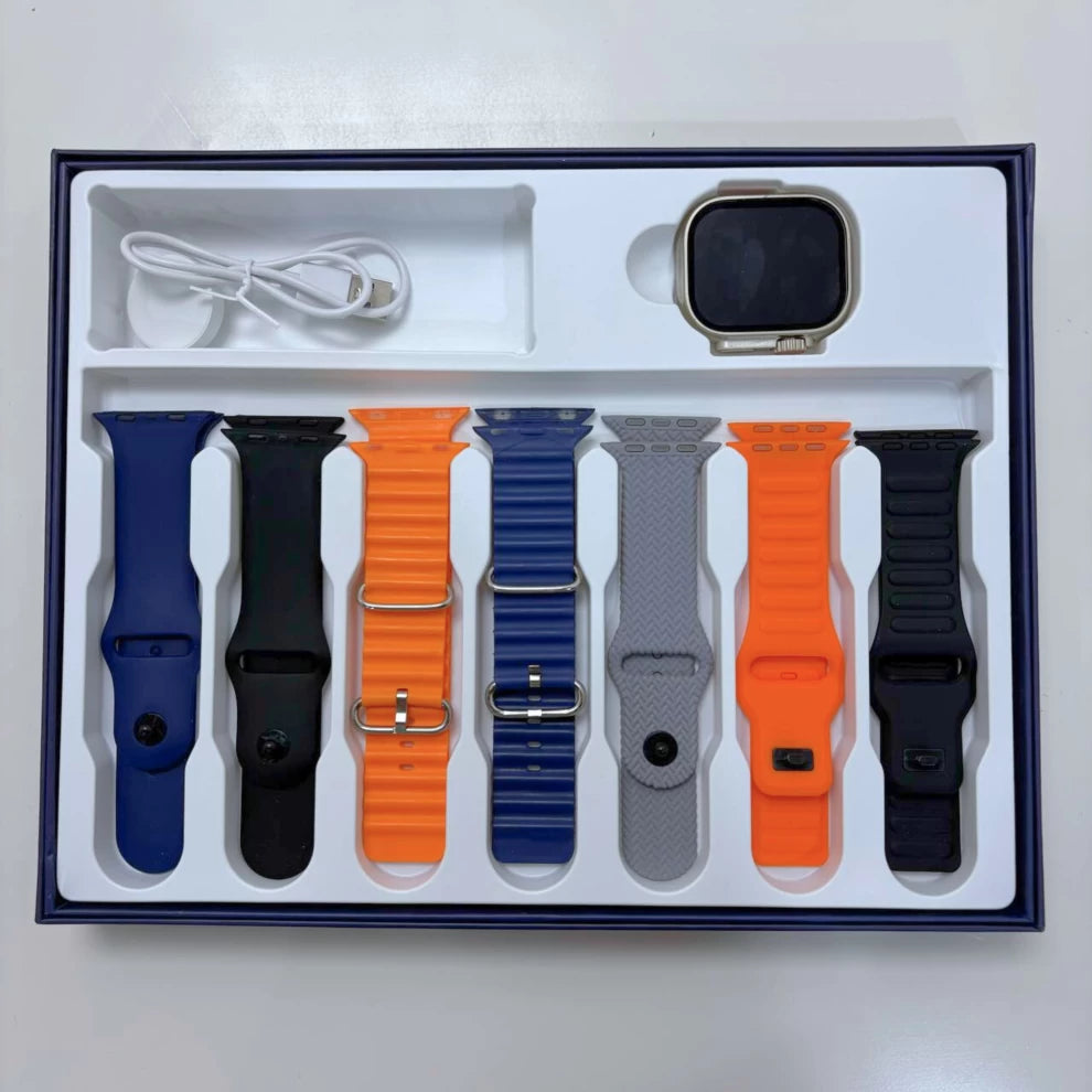 Smart Watch Ultra 2 Waterproof Japan Hie-Q - 7 Straps