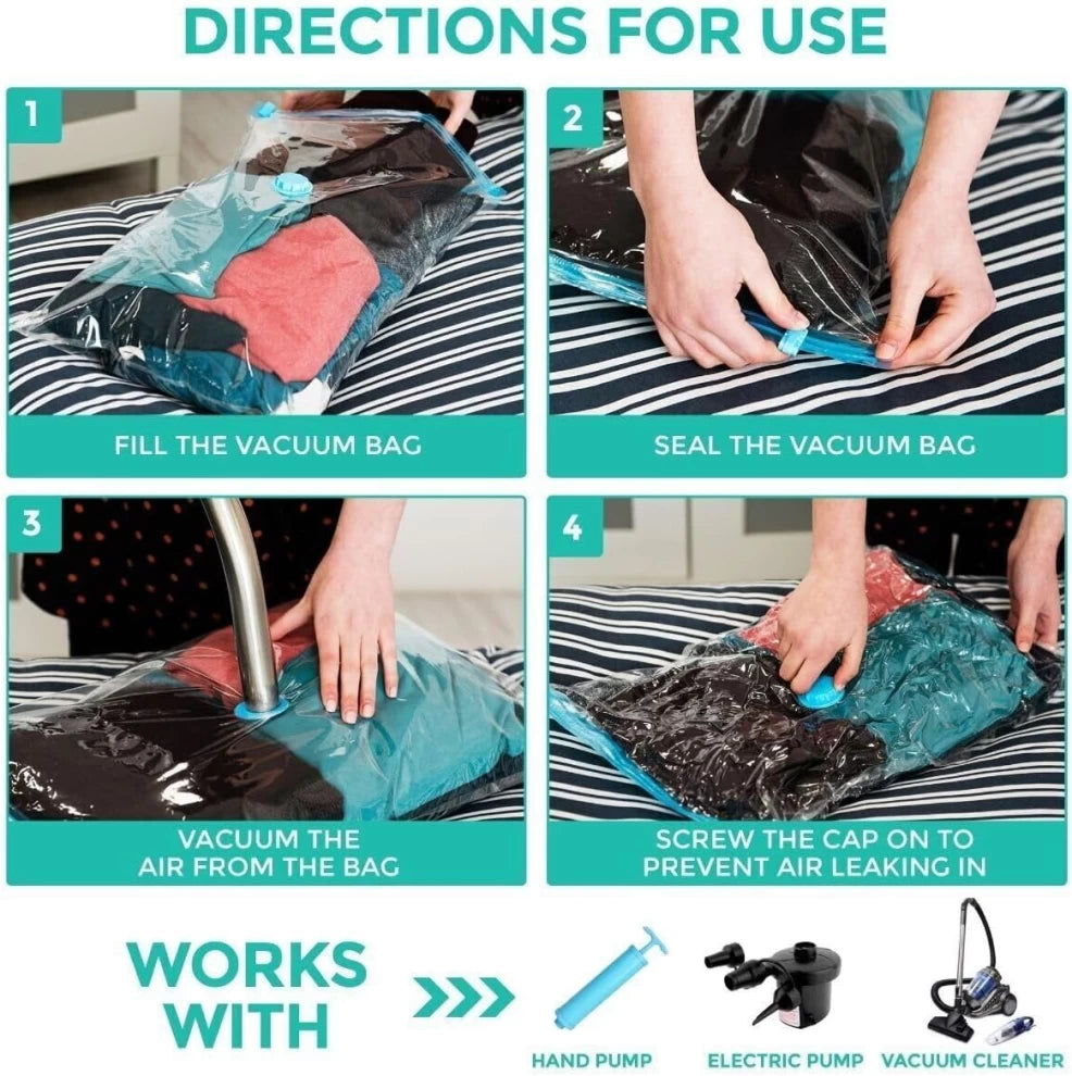 Vacuum Storage Bags for Clothes 70 x 50 cm