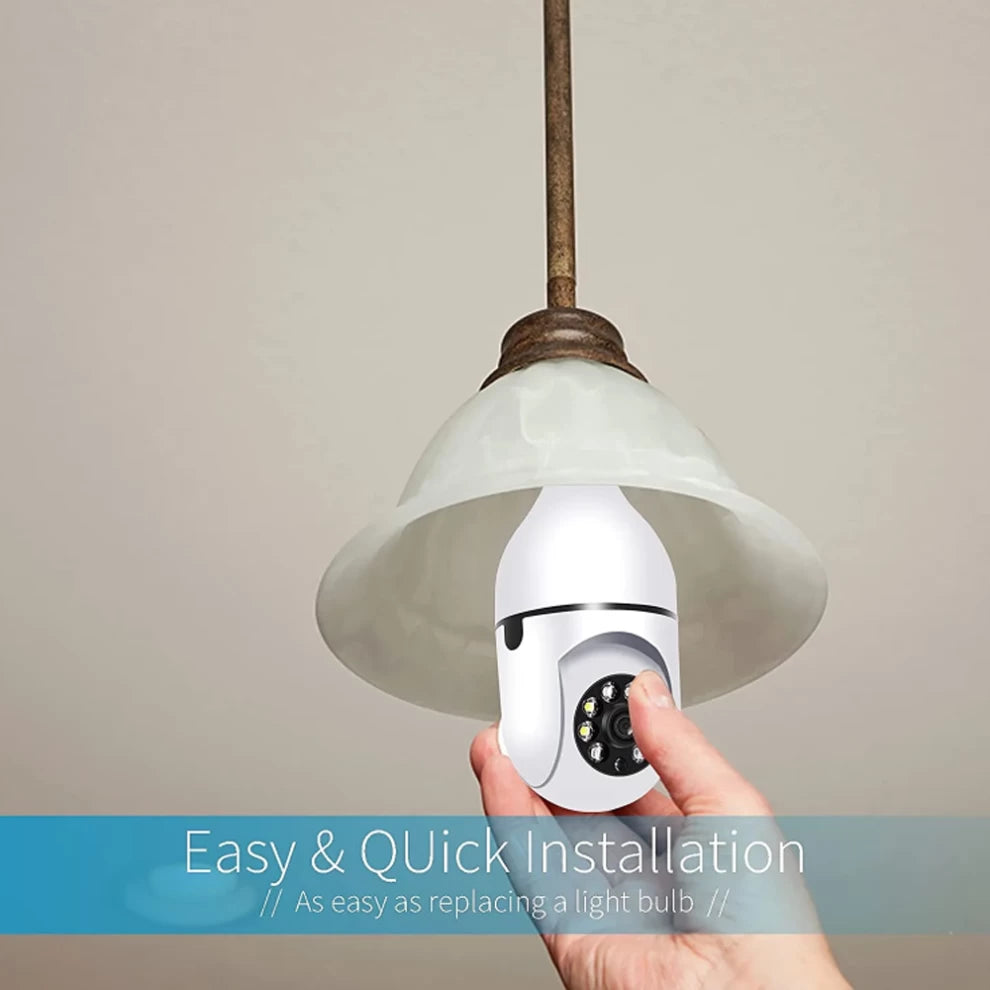 4G Wireless Wifi 180 Degree Panoramic 7Day Bulb Camera