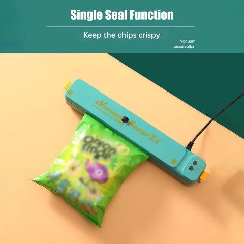 Vacuum Sealer Machine Automatic Air Sealing for Food-Blue