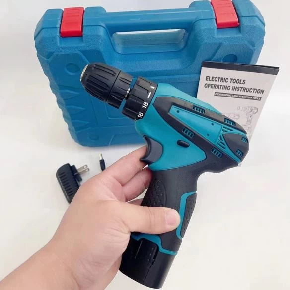 12V Cordless Drill Screwdriver – Mini Rechargeable Drill with Tool Kit