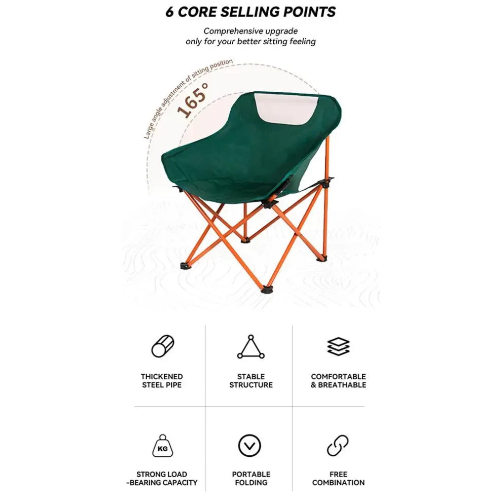 Camping Folding Chair Support 150kg