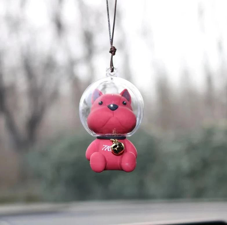 Swinging Space Dog Pendant