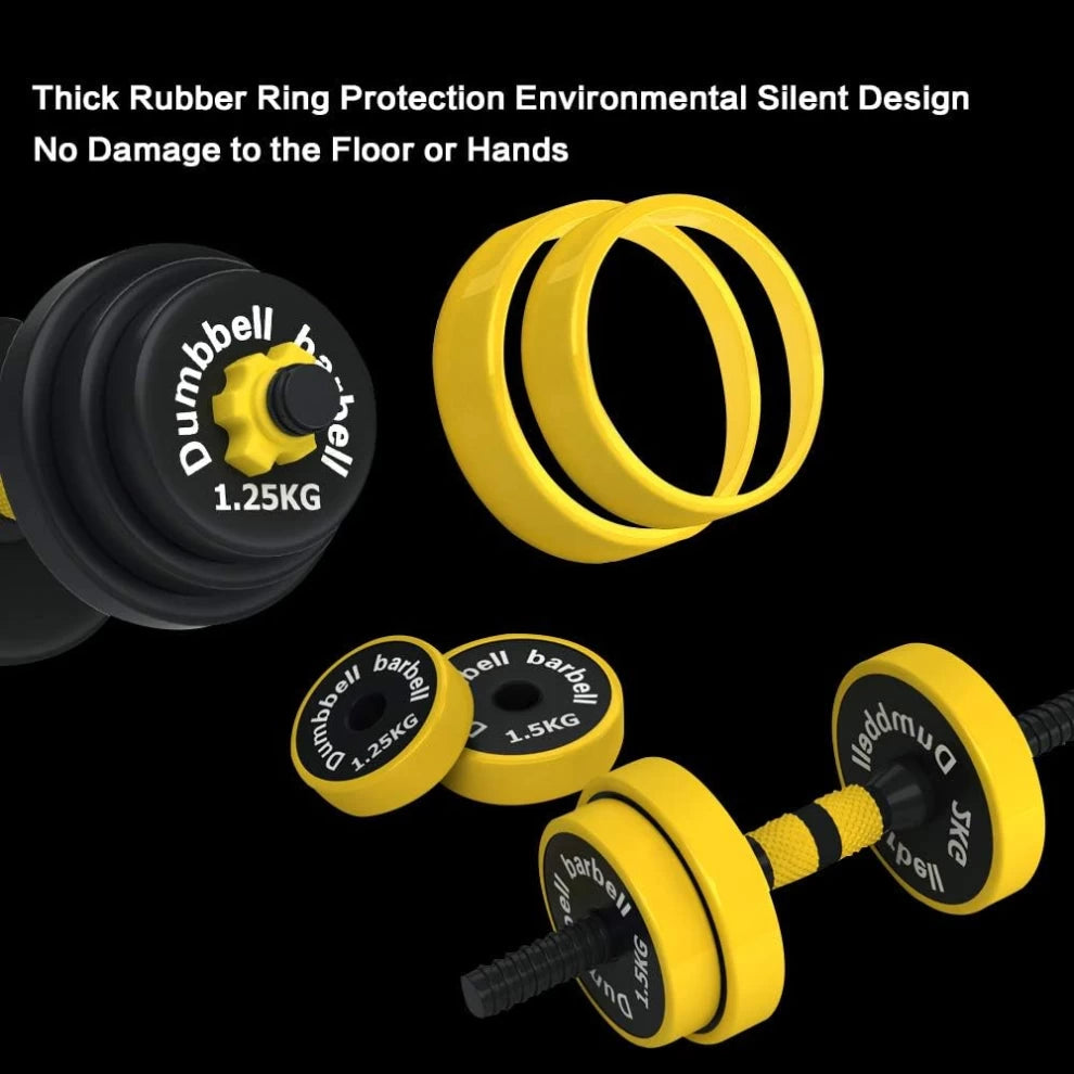 Adjustable Dumbbell Barbell Weight Training Set for Home -18.3kg