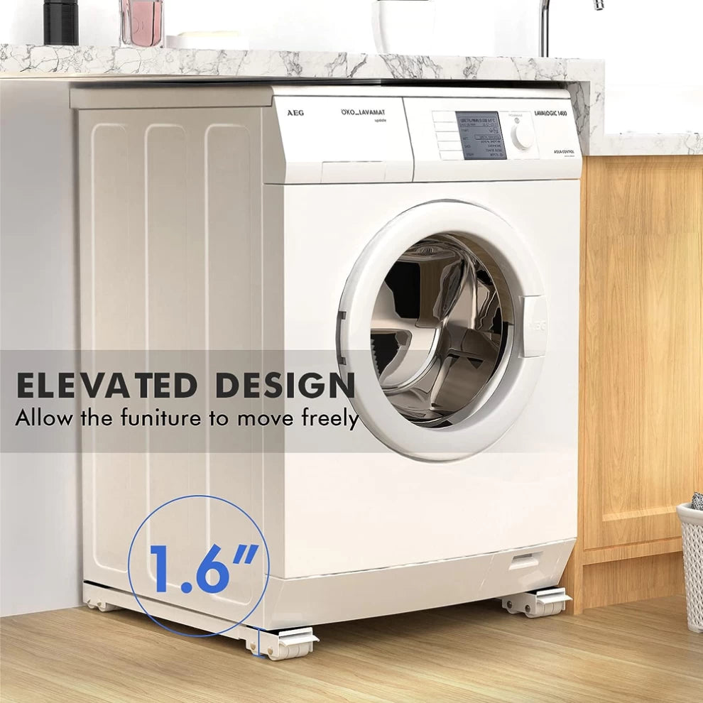 2 Pcs Refrigerator Furniture Movers Stand Drum Washing Machine-70cm