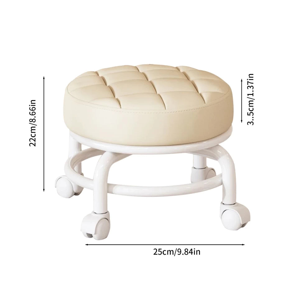 Wheeled Low Stool