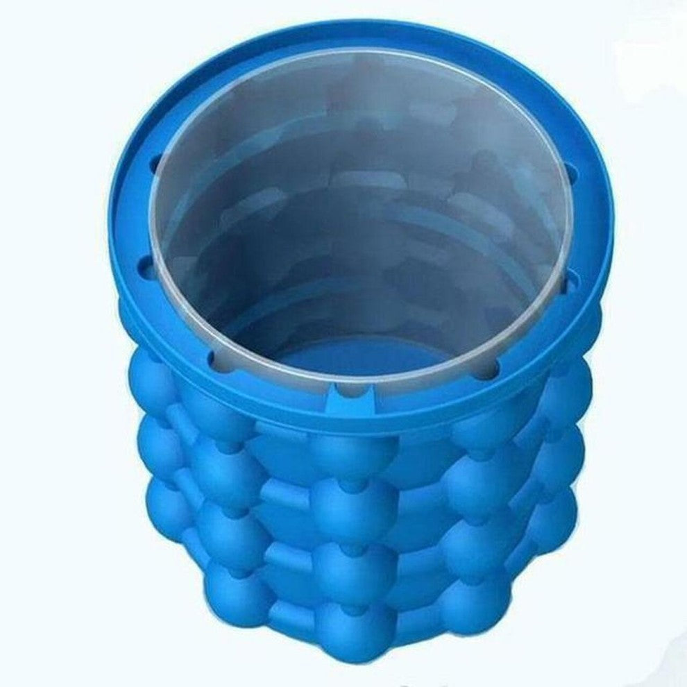 Silicone Ice Bucket Mold With Lid Large Space Saving Cube Maker