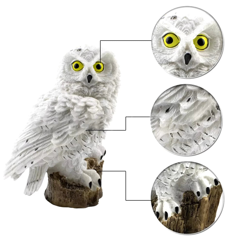 Solar Owl Garden Light Outdoor Waterproof LED Lawn Lamp