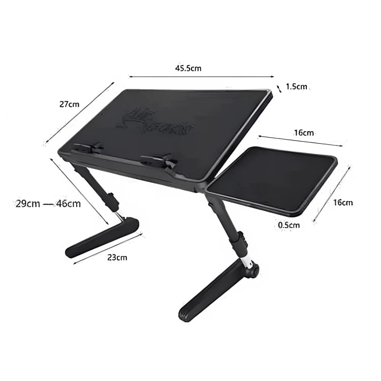 Air Space LapTop Table Desk Adjustable Laptop Stand With Cooling Fan