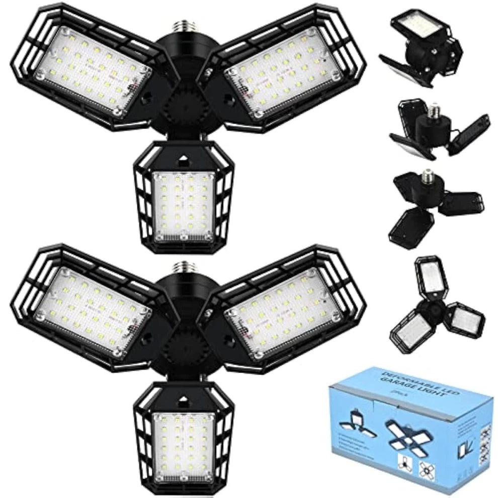 Aoretic LED Garage Lights – Ultra-Bright 180W 18000LM 2 Pcs