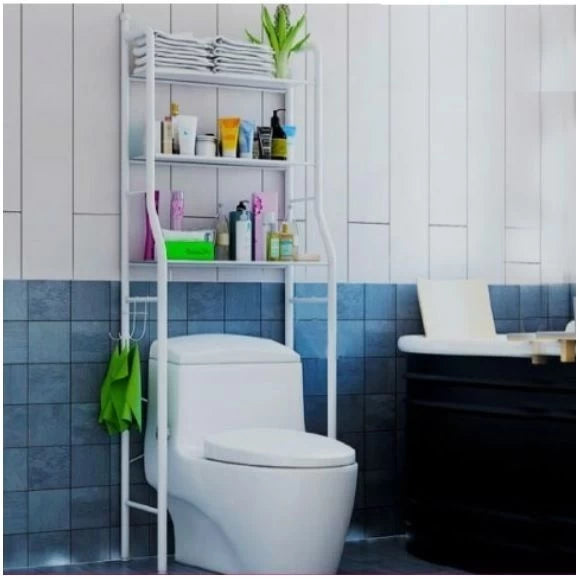 Toilet multi storage shelf rack with 3 tiers-154cm